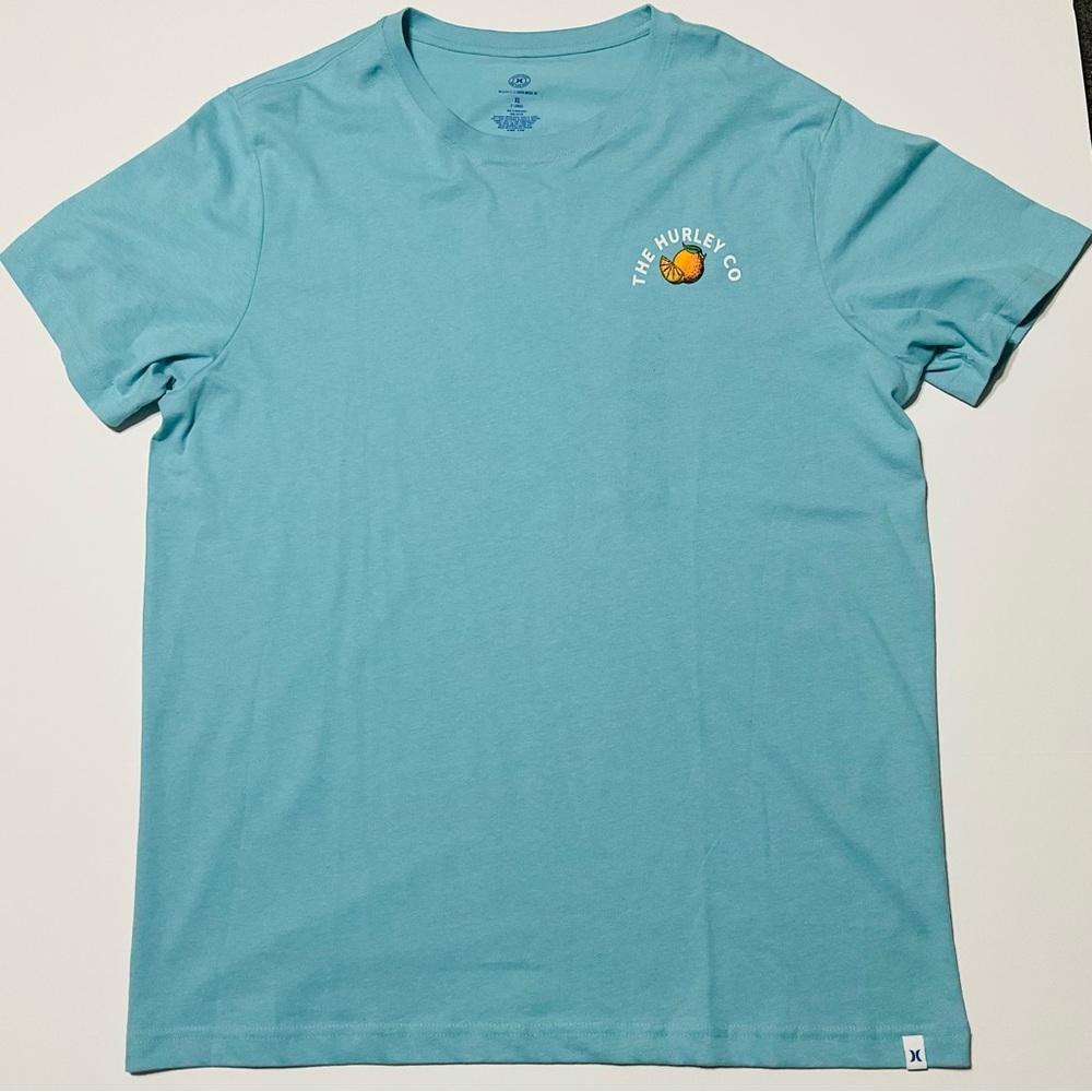 Men’s Hurley T Shirt XL Light Blue